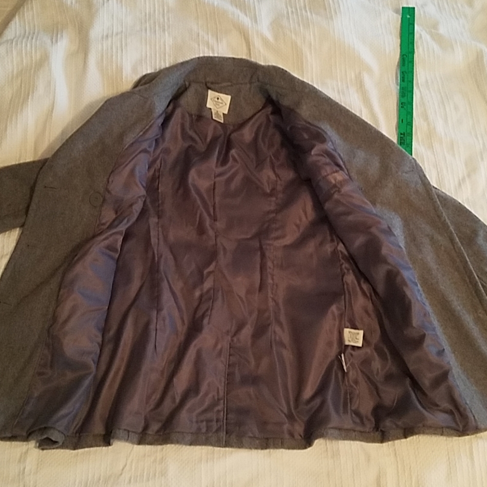 *SOLD* St John's Bay Double Breasted Pea Coat Medium - Picture 3 of 8